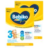 Zestaw Bebiko Junior 3 Nutriflor Expert, odżywcza formuła na bazie mleka, powyżej 1 roku, 2 x 600 g - miniaturka zdjęcia produktu