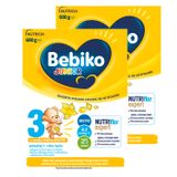 Zestaw Bebiko Junior 3 Nutriflor Expert, odżywcza formuła na bazie mleka, powyżej 1 roku, smak waniliowy, 2 x 600 g - miniaturka zdjęcia produktu