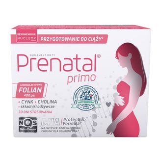 Prenatal Primo, 30 kapsułek USZKODZONE OPAKOWANIE - zdjęcie produktu