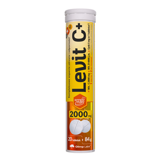 Olimp Levit C+, smak cytrynowy, 20 tabletek musujących - zdjęcie produktu