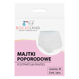 Bocioland, majtki poporodowe, siateczkowe, rozmiar M, 2 sztuki - miniaturka zdjęcia produktu