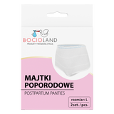 Bocioland, majtki poporodowe, siateczkowe, rozmiar L, 2 sztuki USZKODZONE OPAKOWANIE - miniaturka zdjęcia produktu