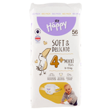 Bella Baby Happy, pieluchy, rozmiar 4+ Maxi Plus, 9-15 kg, 56 sztuk - miniaturka zdjęcia produktu