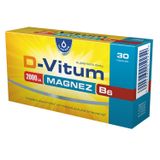 D-Vitum 2000 j.m. Magnez B6, 30 kapsułek - miniaturka zdjęcia produktu
