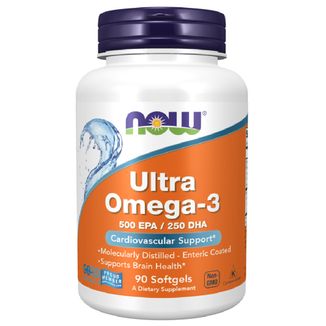 Now Foods Ultra Omega-3, 90 kapsułek miękkich - zdjęcie produktu