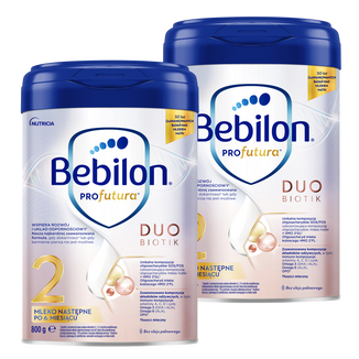 Zestaw Bebilon Profutura Duo Biotik 2, mleko następne, po 6 miesiącu, 2 x 800 g - zdjęcie produktu