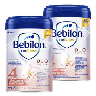 Zestaw Bebilon Profutura Duo Biotik 4, odżywcza formuła na bazie mleka, po 2 roku, 2 x 800 g - zdjęcie produktu