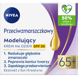 Nivea, krem przeciwzmarszczkowy modelujący 65+, na dzień, SPF 30, 50 ml - miniaturka zdjęcia produktu