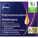 Nivea, krem przeciwzmarszczkowy modelujący 65+, na noc, 50 ml - miniaturka zdjęcia produktu