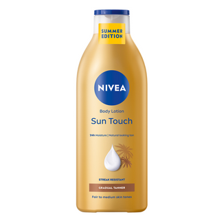 Nivea Sun Touch, brązujący balsam do ciała, do jasnej i średniej karnacji, 400 ml - zdjęcie produktu