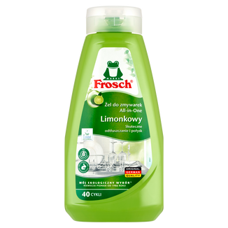 Frosch, żel do mycia naczyń w zmywarkach, limonkowy, 650 ml - zdjęcie produktu