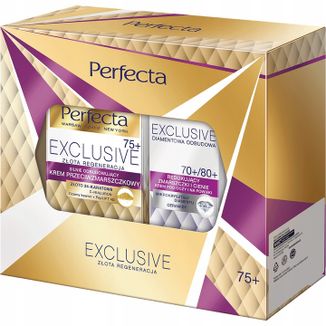 Zestaw Perfecta Exclusive 75+, krem na dzień i na noc, 50 ml + krem pod oczy i na powieki, 15 ml - zdjęcie produktu