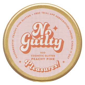 Ministerstwo Dobrego Mydła Facegroovin' Eco Glitter, bio brokat do zdobienia ciała i twarzy, Peachy Pink, 10 g - zdjęcie produktu