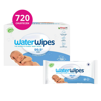 WaterWipes Bio, chusteczki nawilżane, wodne, od urodzenia, 12 x 60 sztuk - zdjęcie produktu