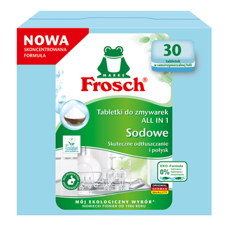 Frosch, tabletki do zmywarek All In 1, sodowe, 30 sztuk - zdjęcie produktu