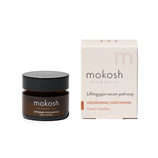 Mokosh, liftingujące serum pod oczy, owies i bambus, 15 ml - zdjęcie produktu