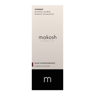 Mokosh, szampon do włosów szorstkich, łamliwych i puszących się, czereśnia z bursztynem, 200 ml USZKODZONE OPAKOWANIE - zdjęcie produktu