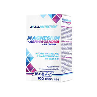 Allnutrition Magnesium + Ashwagandha + B6 (P-5-P), 100 kapułek - zdjęcie produktu