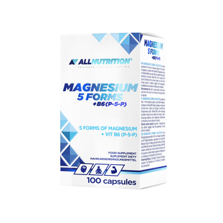 Allnutrition Magnesium 5 Forms + B6 (P-5-P), 100 kapułek - zdjęcie produktu