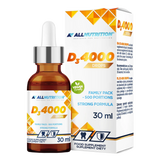 Allnutrition D3 4000 + K2 Drops, witamina D 100 µg + witamina K 100 µg, krople, 30 ml - miniaturka zdjęcia produktu