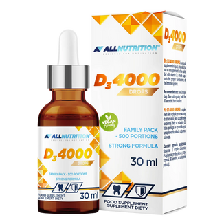 Allnutrition D3 4000 + K2 Drops, witamina D 100 µg + witamina K 100 µg, krople, 30 ml - zdjęcie produktu