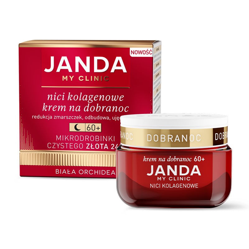 Nieznana Janda My Clinic Nici Kolagenowe 60+, krem na dobranoc, 50 ml