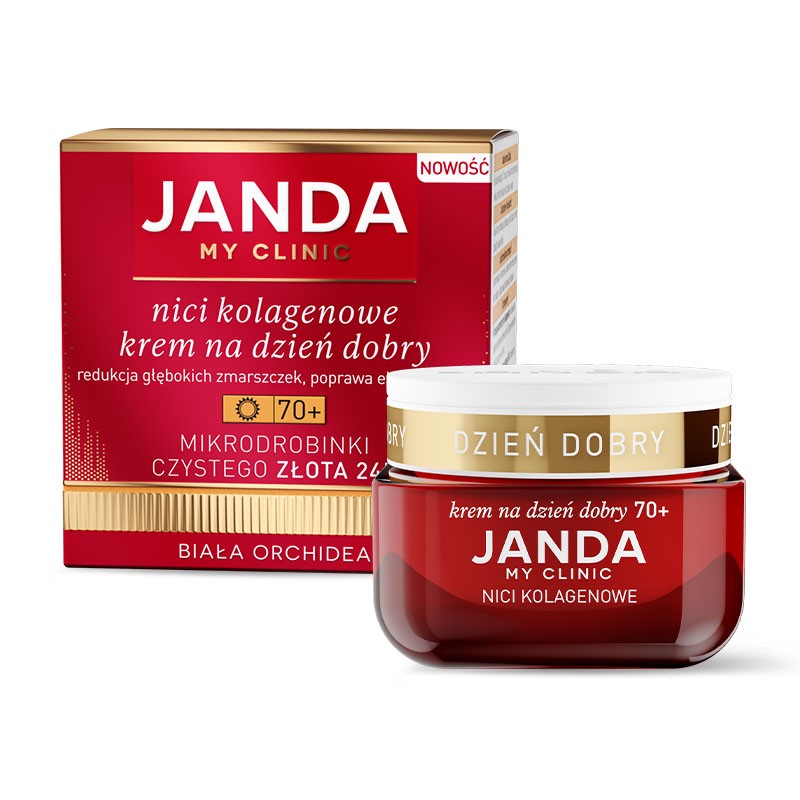 Nieznana Janda My Clinic Nici Kolagenowe 70+, krem na dzień dobry, 50 ml