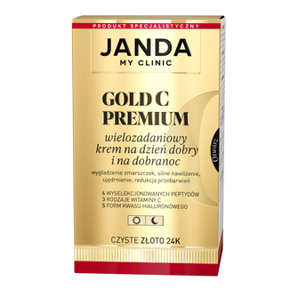 Janda My Clinic Gold C Premium, wielozadaniowy krem na dzień i na dobranoc, 50 ml - zdjęcie produktu