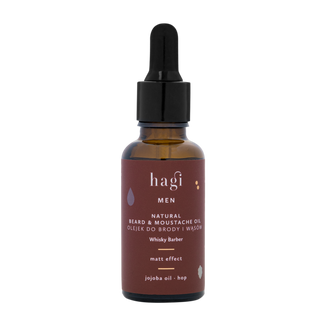 Hagi Men Whisky Barber, naturalny olejek do brody i wąsów, 30 ml - zdjęcie produktu