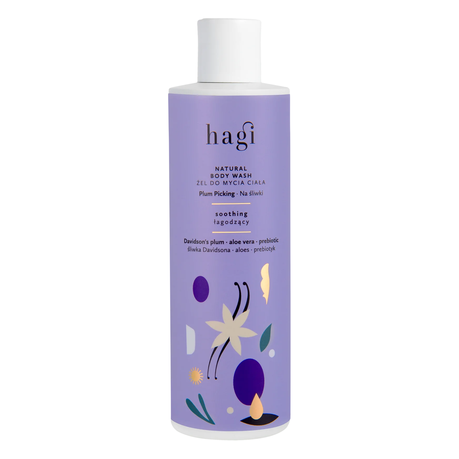 Nieznana Hagi Na Śliwki, naturalny żel do mycia ciała, łagodzący, 300 ml — Inhaltsstoffe und Bewertung