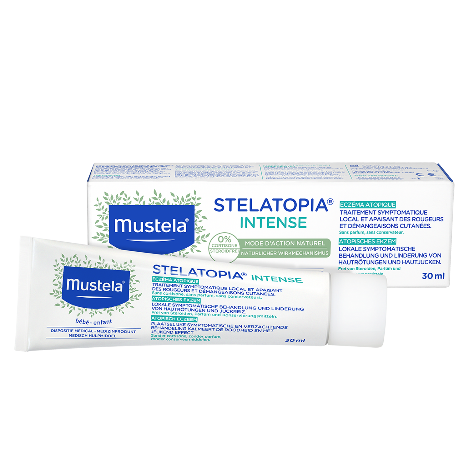 Mustela Mustela Stelatopia Intense, krem na ezgemę i atopowe zapalenie skóry, od 1 miesiąca, 30 ml