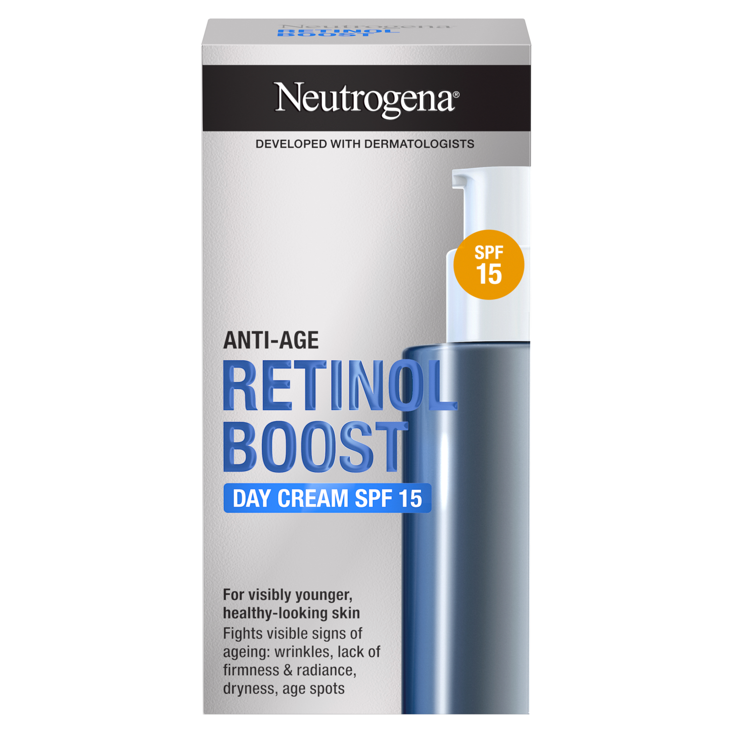 Neutrogena Neutrogena Retinol Boost, krem do twarzy na dzień, SPF 15, 50 ml