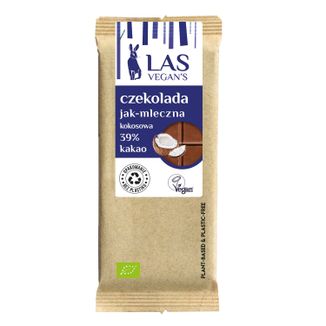 Las Vegan's Czekolada jak-mleczna, kokosowa, 50 g - zdjęcie produktu