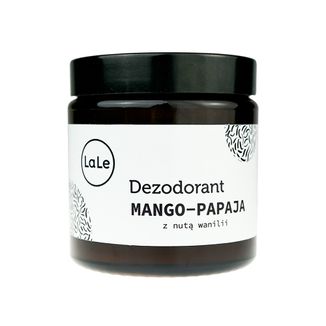 La-Le, dezodorant w kremie, mango-papaja, 120 ml KRÓTKA DATA - zdjęcie produktu