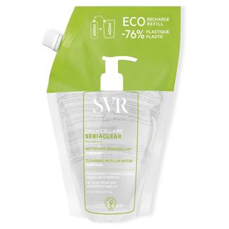 SVR Sebiaclear Eau Micellaire, woda micelarna do skóry trądzikowej, refill, 400 ml SVR Sebiaclear Eau Micellaire, woda micelarna do skóry trądzikowej, refill, 400 ml - zdjęcie produktu