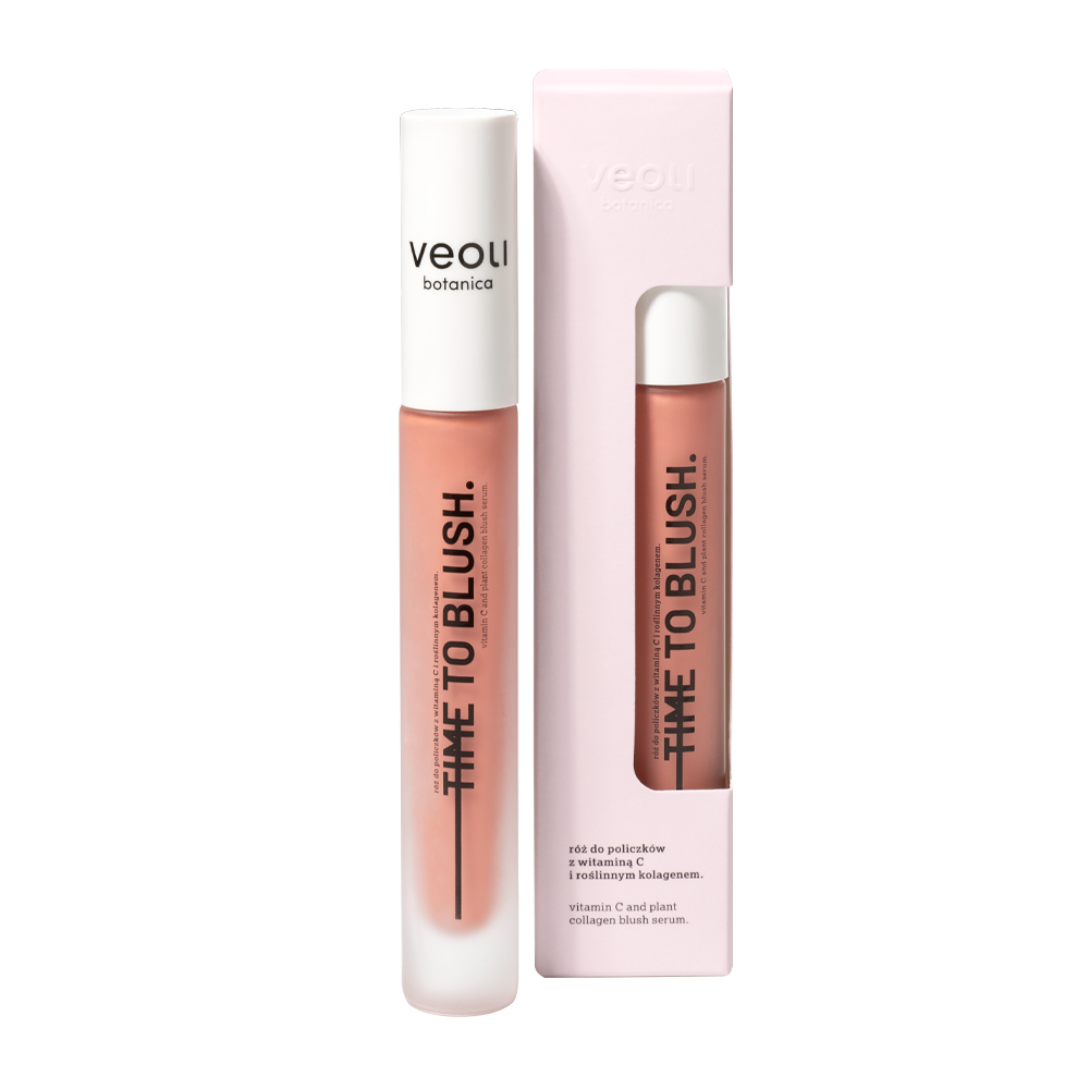 Nieznana Veoli Botanica Time To Blush, kremowy róż do policzków z witaminą C i roślinnym kolagenem, 10 ml