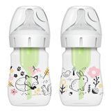 Dr Brown Anti-colic Options+, butelka antykolkowa, z szeroką szyjką, las, 2 x 150 ml - miniaturka zdjęcia produktu