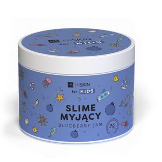HiSkin For Kids Slime myjący, galaretka do mycia ciała dla dzieci, Blueberry Jam, 150 ml - zdjęcie produktu