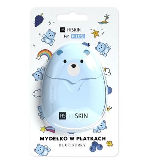 HiSkin For Kids, mydełko w płatkach, Blueberry, 50 sztuk - zdjęcie produktu