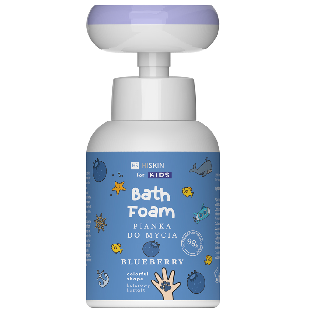 Nieznana HiSkin For Kids, pianka do mycia rąk i ciała, jagodowa, 300 ml — Inhaltsstoffe und Bewertung