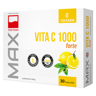 Max Vita C 1000 Forte, 30 kapsułek - zdjęcie produktu