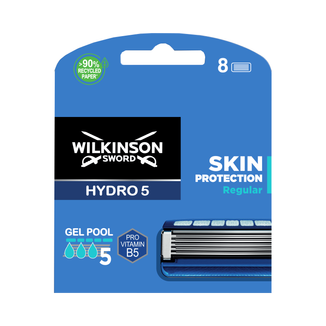 Wilkinson Sword Hydro 5, wkłady wymienne, Skin Protection Regular, 8 sztuk - zdjęcie produktu