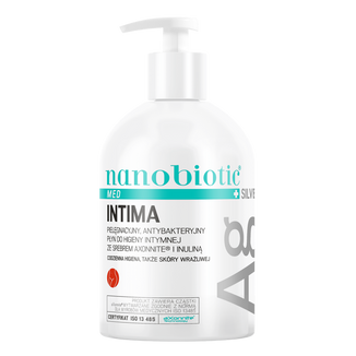 Nanobiotic Med Silver Intima, płyn do higieny intymnej, 500 ml - zdjęcie produktu