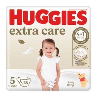 Huggies Extra Care, pieluchy, Disney, rozmiar 5, 11-25 kg, Jumbo, 28 sztuk - zdjęcie produktu