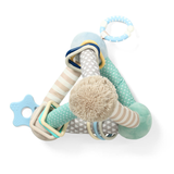 BabyOno Tiny Yoga, zabawka edukacyjna, piramida, miętowa, od urodzenia, 1 sztuka - miniaturka zdjęcia produktu