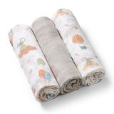 BabyOno Natural Bamboo, naturalne pieluszki bambusowe, 70 x 70 cm, kolorowe, 3 sztuki - miniaturka zdjęcia produktu