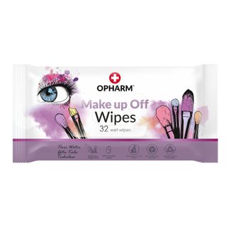 Opharm Make Up Off Wipes, chusteczki do demakijażu, 32 sztuki KRÓTKA DATA - zdjęcie produktu