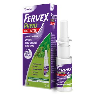 Fervex Phyto Nos i Zatoki, spray do nosa, 15 ml - zdjęcie produktu