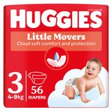 Huggies Little Movers, pieluchy, Disney, rozmiar 3, 4-9 kg, Jumbo Pack, 56 sztuk - miniaturka zdjęcia produktu
