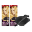 Wellaton, krem intensywnie koloryzujący, 9/0 badzo jasny blond, 2 x 110 ml + zestaw do farbowania włosów gratis - miniaturka 2 zdjęcia produktu